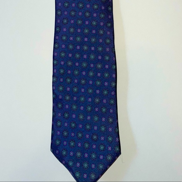 Pair of Vintage Italian Silk Men’s Ties - Picture 4 of 12